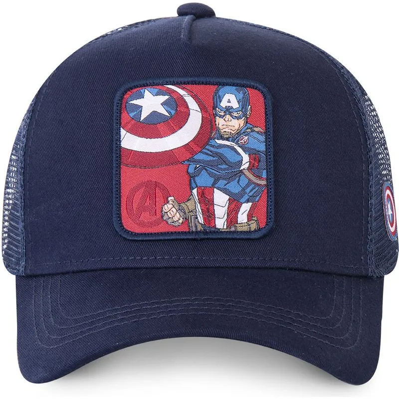 cappelli-curva-blu-marino-snapback-capitan-america-marvel-comics-di-capslab