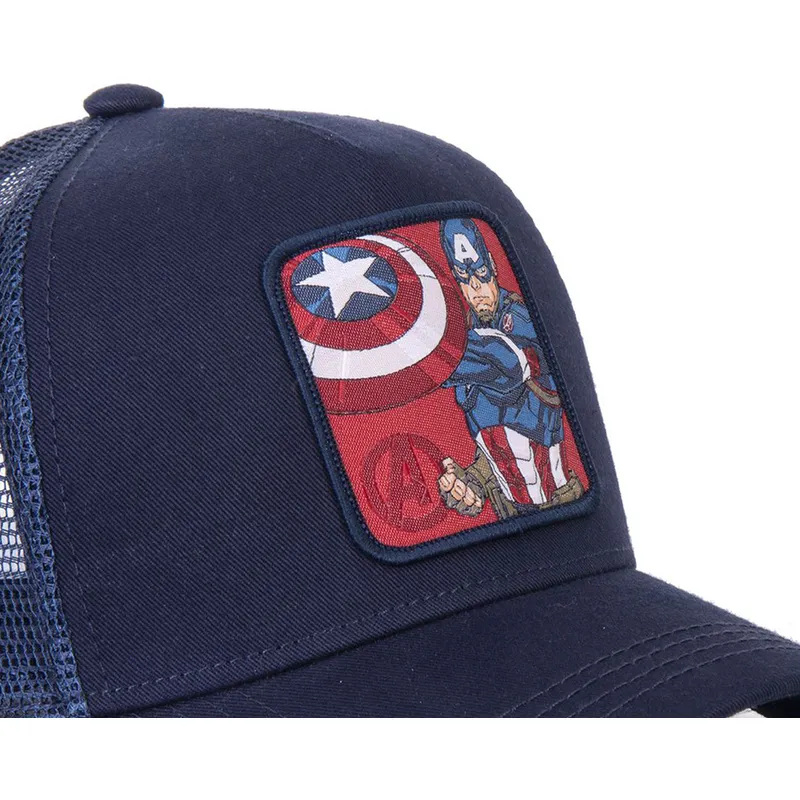 cappelli-curva-blu-marino-snapback-capitan-america-marvel-comics-di-capslab