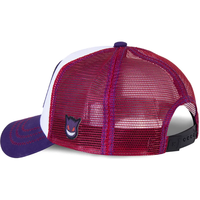cappelli-curva-bianco-snapback-gengar-pokemon-di-capslab