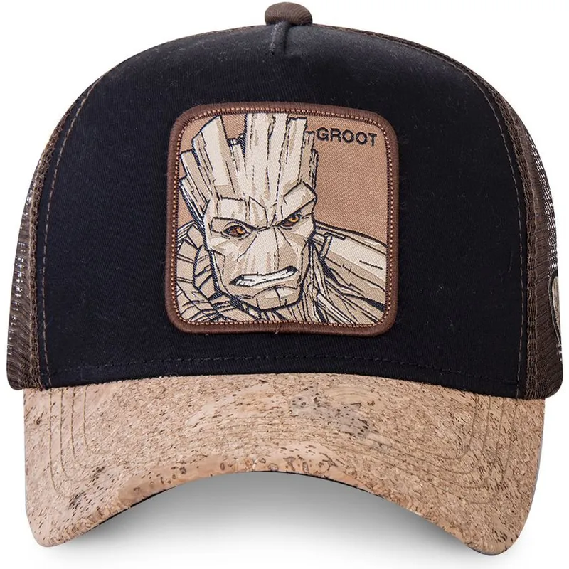 cappelli-curva-nero-snapback-groot-marvel-comics-di-capslab