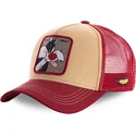 cappello-trucker-arancione-e-rosso-silvestre-loomin2-looney-tunes-di-capslab