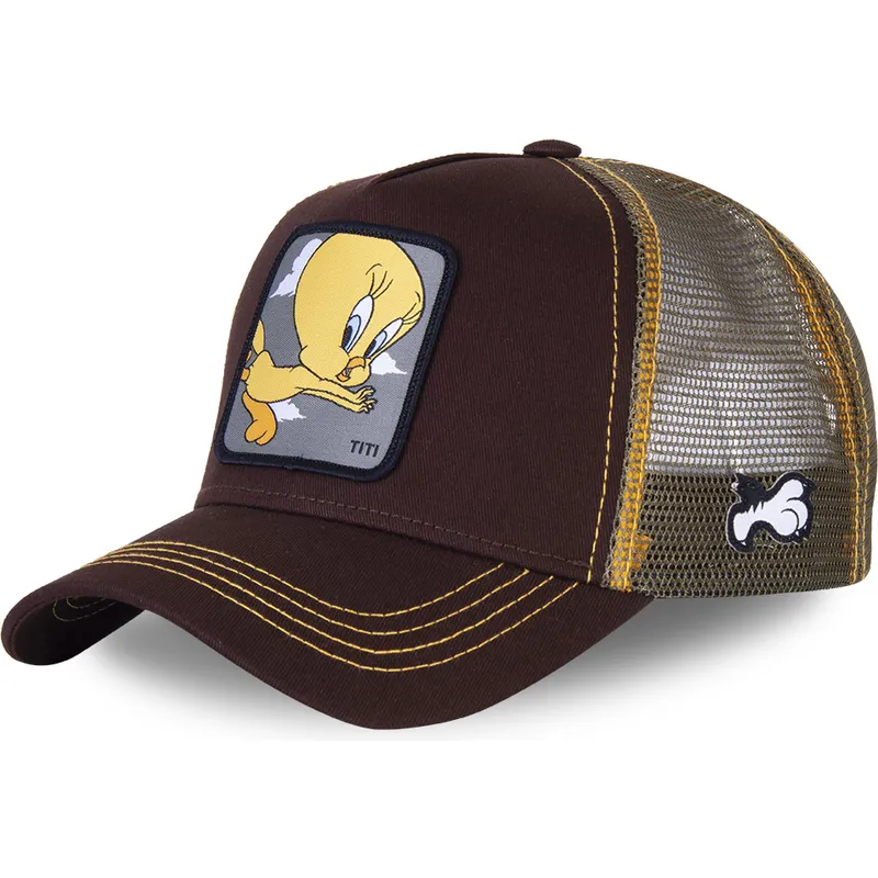 cappelli-curva-marrone-snapback-titti-looney-tunes-di-capslab cappelli-curva-marrone-snapback-titti-looney-tunes-di-capslab