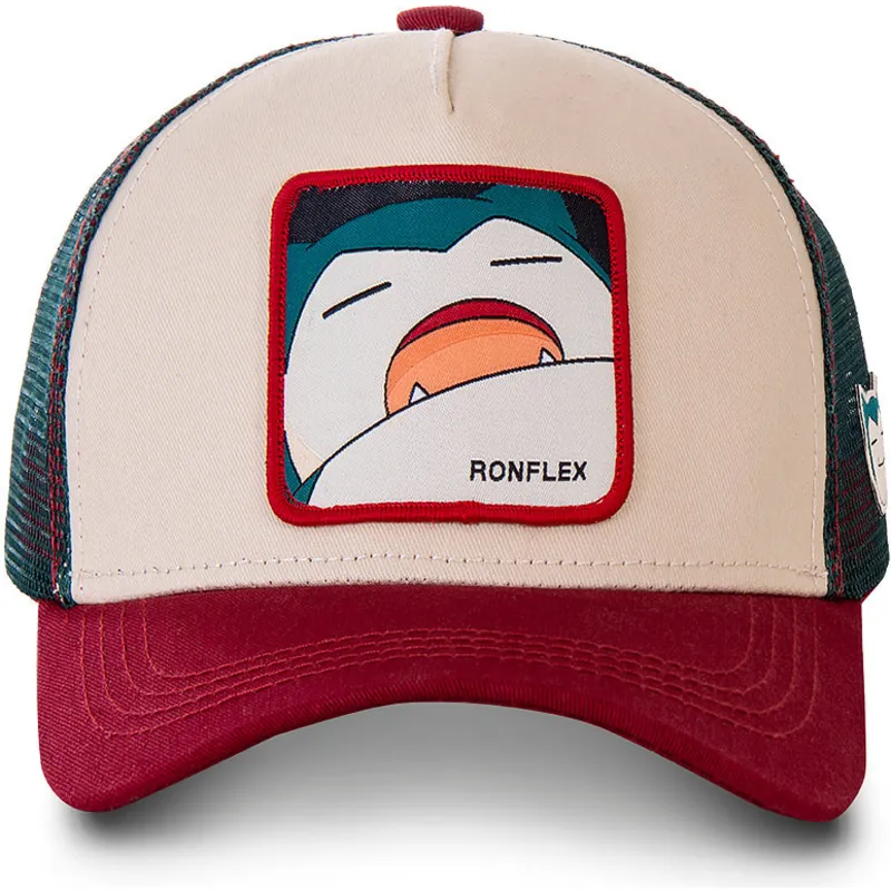 mutzen-gebogen-beige-snapback-snorlax-pokemon-von-capslab