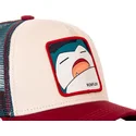 cappelli-curva-beige-snapback-snorlax-pokemon-di-capslab