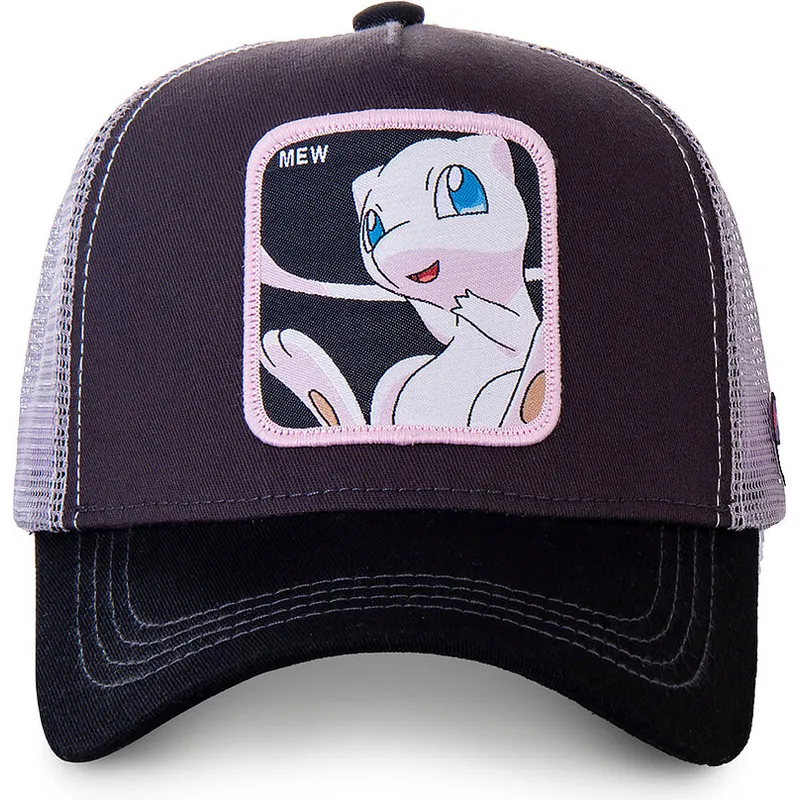 cappelli-curva-nero-snapback-mew-pokemon-di-capslab