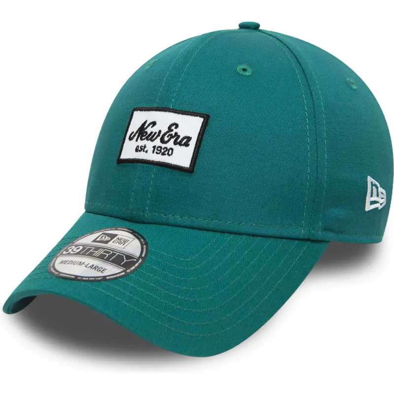 cappellino-curvo-verde-aderente-39thirty-seasonal-script-patch-di-new-era