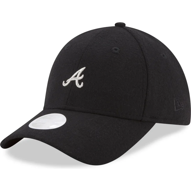 cappelli-curva-nero-cinghia-regolabile-9forty-melton-dei-atlanta-braves-mlb-di-new-era