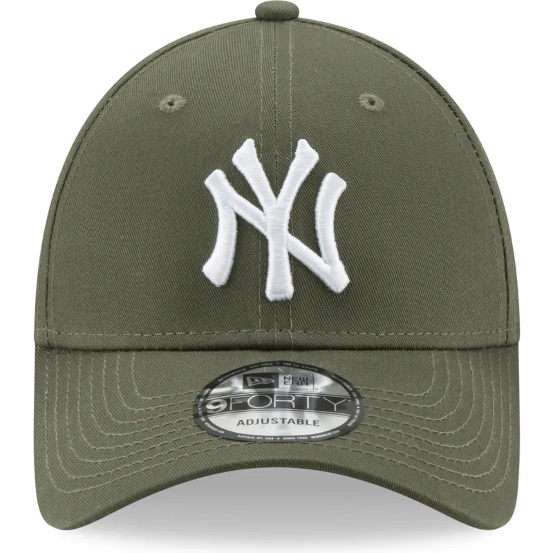 gron-justerbar-curved-kasket-9forty-league-essential-fra-new-york-yankees-mlb-fra-new-era