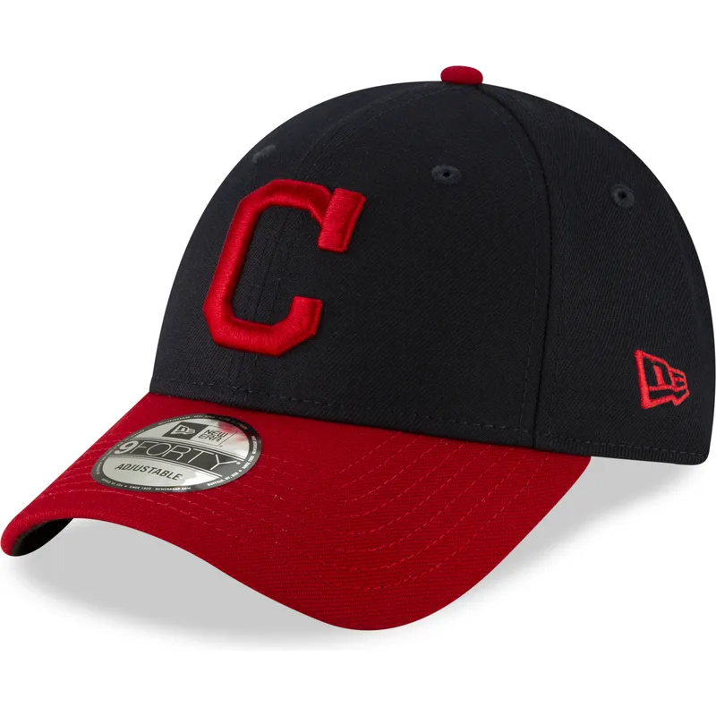 cappelli-curva-blu-marino-cinghia-regolabile-9forty-the-league-dei-cleveland-indians-mlb-di-new-era cappelli-curva-blu-marino-cinghia-regolabile-9forty-the-league-dei-cleveland-indians-mlb-di-new-era