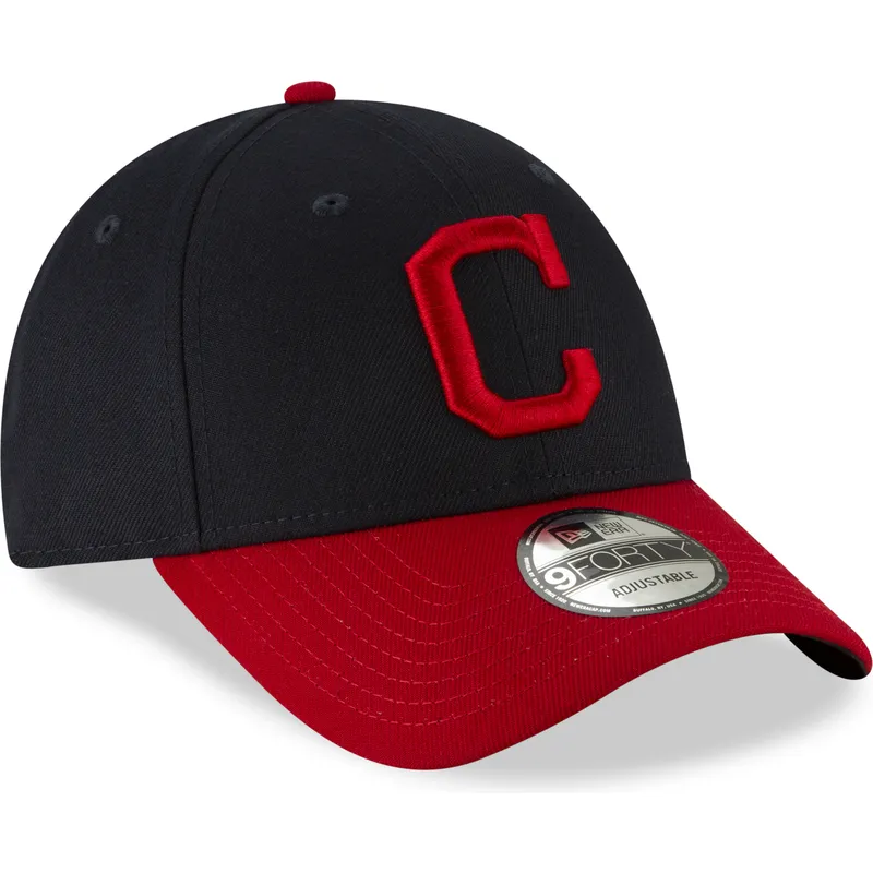 mutzen-gebogen-marineblau-verstellbares-band-9forty-the-league-der-cleveland-indians-mlb-von-new-era mutzen-gebogen-marineblau-verstellbares-band-9forty-the-league-der-cleveland-indians-mlb-von-new-era