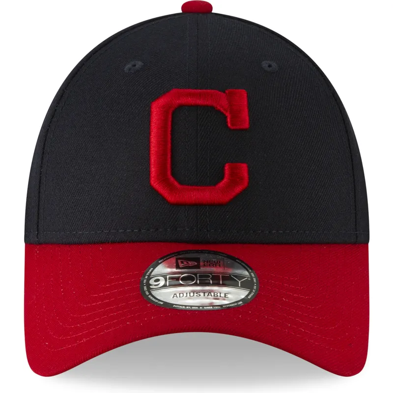 mutzen-gebogen-marineblau-verstellbares-band-9forty-the-league-der-cleveland-indians-mlb-von-new-era mutzen-gebogen-marineblau-verstellbares-band-9forty-the-league-der-cleveland-indians-mlb-von-new-era