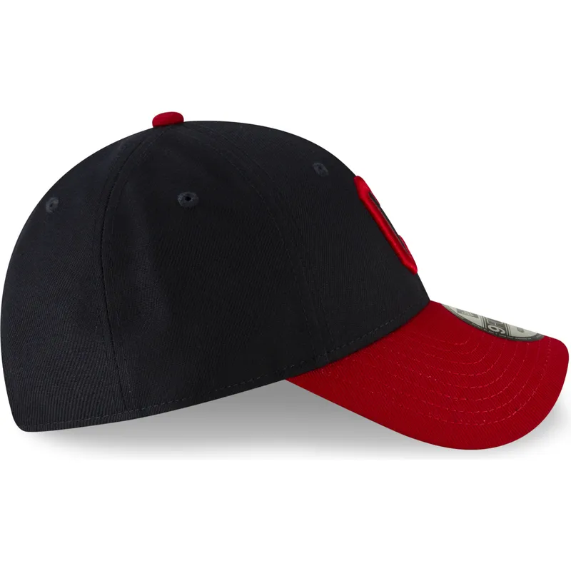 mutzen-gebogen-marineblau-verstellbares-band-9forty-the-league-der-cleveland-indians-mlb-von-new-era mutzen-gebogen-marineblau-verstellbares-band-9forty-the-league-der-cleveland-indians-mlb-von-new-era