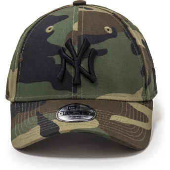 Gorra curva camuflaje ajustable para niño 9FORTY League Essential de New York Yankees MLB de New Era