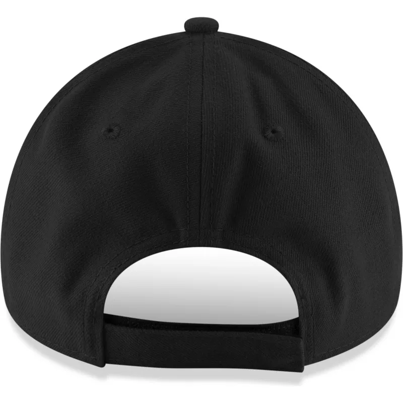 cappellino-visiera-curva-nero-con-logo-rosso-regolabile-9forty-the-league-di-toronto-raptors-nba-di-new-era