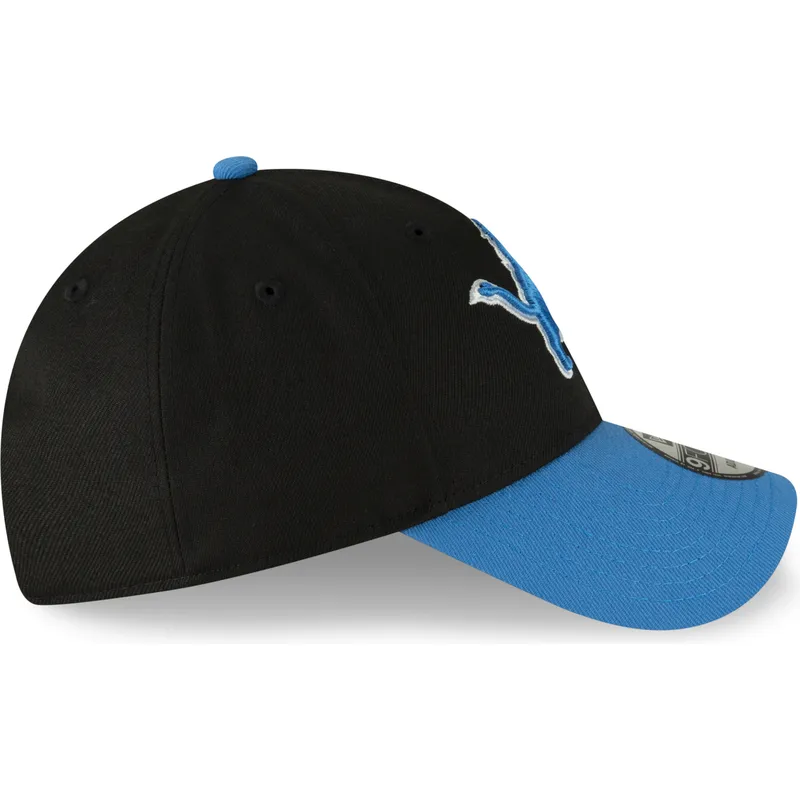 mutzen-gebogen-schwarz-verstellbares-band-9forty-the-league-der-detroit-lions-nfl-von-new-era