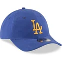 cappelli-curva-blu-cinghia-regolabile-dorado-9twenty-nylon-packable-dei-los-angeles-dodgers-mlb-di-new-era