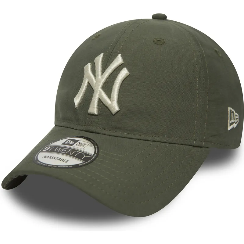 cappelli-curva-verde-cinghia-regolabile-9twenty-nylon-packable-dei-new-york-yankees-mlb-di-new-era