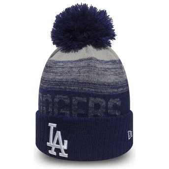 Blå hue med kvast Cuff Knit Sport fra Los Angeles Dodgers MLB fra New Era