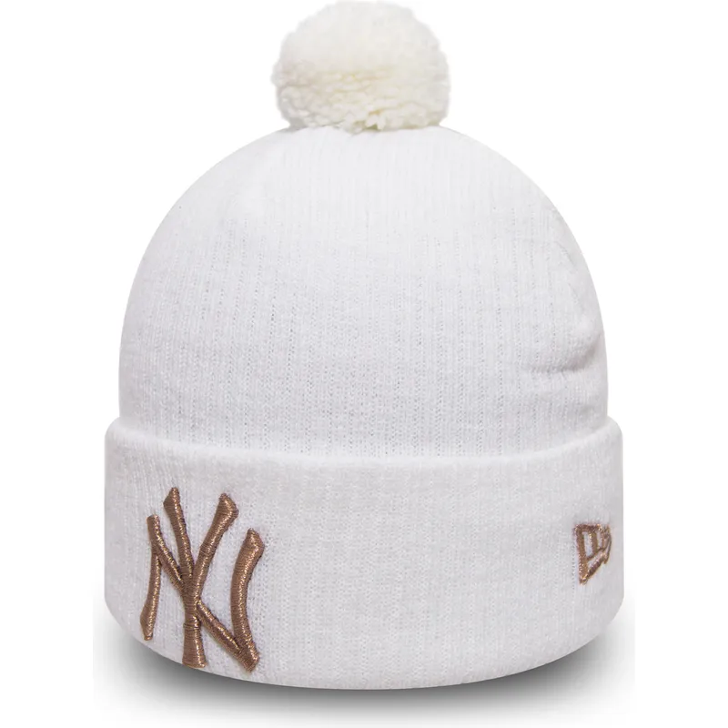 cappelli-pompon-bianco-cuff-knit-sport-waffle-dei-new-york-yankees-mlb-di-new-era