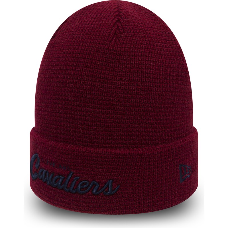 new-era-cuff-knit-waffle-cleveland-cavaliers-nba-red-beanie