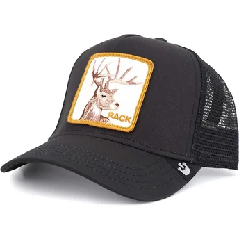 gorra-trucker-nera-cervo-rack-it-di-goorin-bros