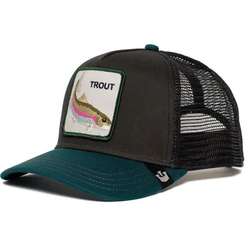 gorra-trucker-nera-e-verde-trota-rainbow-trout-di-goorin-bros