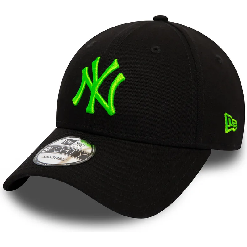 cappelli-curva-nero-cinghia-regolabile-9forty-league-essential-neon-dei-new-york-yankees-mlb-di-new-era