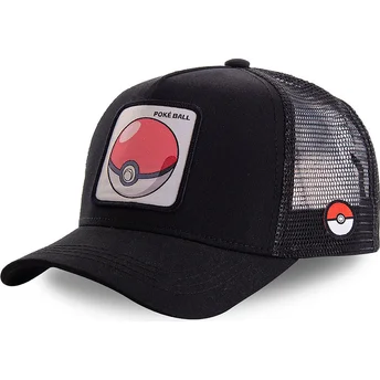 cappellino-trucker-nero-poke-ball-pok1-pokemon-di-capslab
