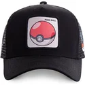 cappellino-trucker-nero-poke-ball-pok1-pokemon-di-capslab
