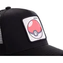 cappellino-trucker-nero-poke-ball-pok1-pokemon-di-capslab