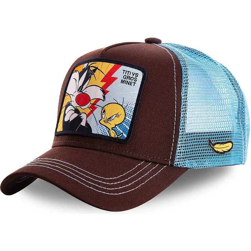 cappelli-curva-marrone-snapback-silvestro-e-titti-looney-tunes-di-capslab