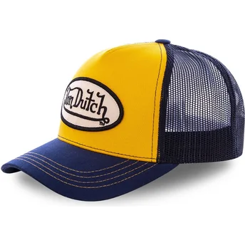 gorra-trucker-orange-og-marinebla-col-ora-fra-von-dutch