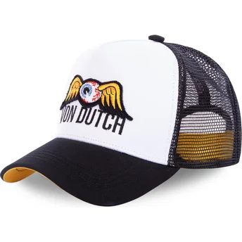 Czapka trucker biało-czarna EYEPAT1 od Von Dutch