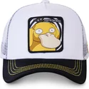 cappellino-trucker-bianco-e-nero-psyduck-psy3-pokemon-di-capslab