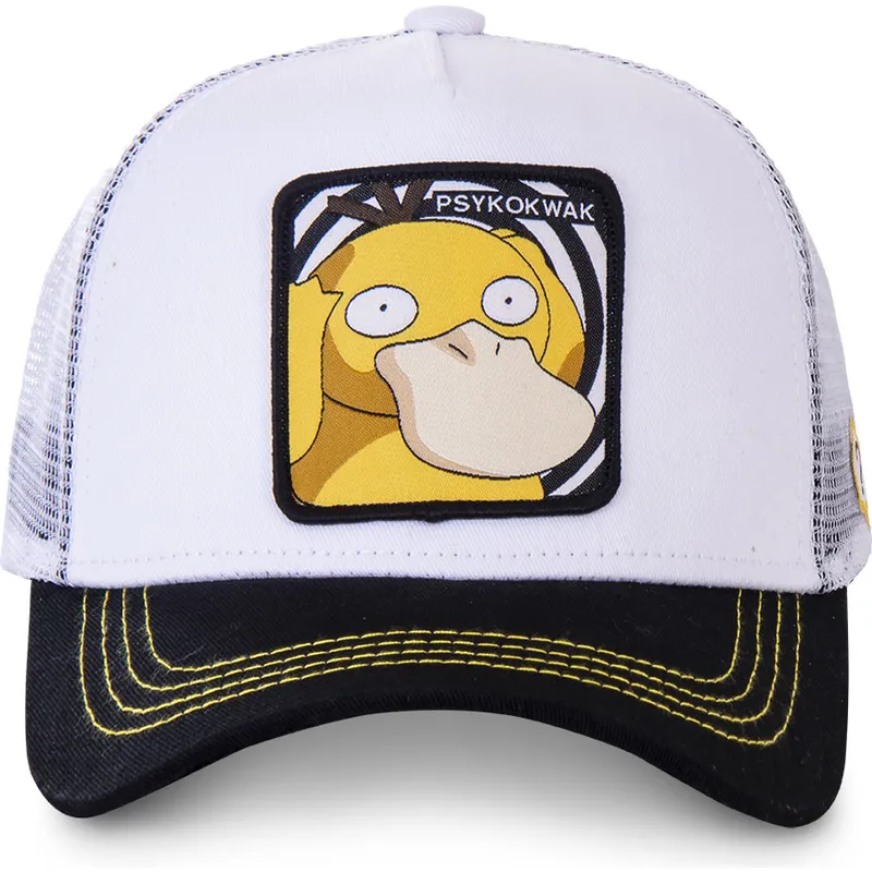 mutzen-gebogen-weiss-snapback-enton-pokemon-von-capslab