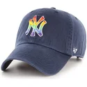 cappelli-curva-blu-marino-cinghia-regolabile-dei-new-york-yankees-mlb-di-47-brand