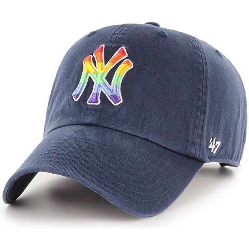 cappelli-curva-blu-marino-cinghia-regolabile-dei-new-york-yankees-mlb-di-47-brand cappelli-curva-blu-marino-cinghia-regolabile-dei-new-york-yankees-mlb-di-47-brand