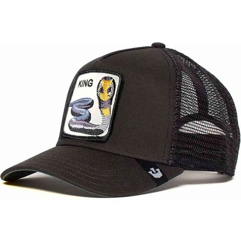gorra-trucker-nera-cobra-bite-me-di-goorin-bros
