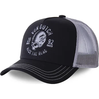 von-dutch-helbla-schwarze-und-graue-trucker-kappe