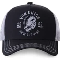 von-dutch-helbla-schwarze-und-graue-trucker-kappe