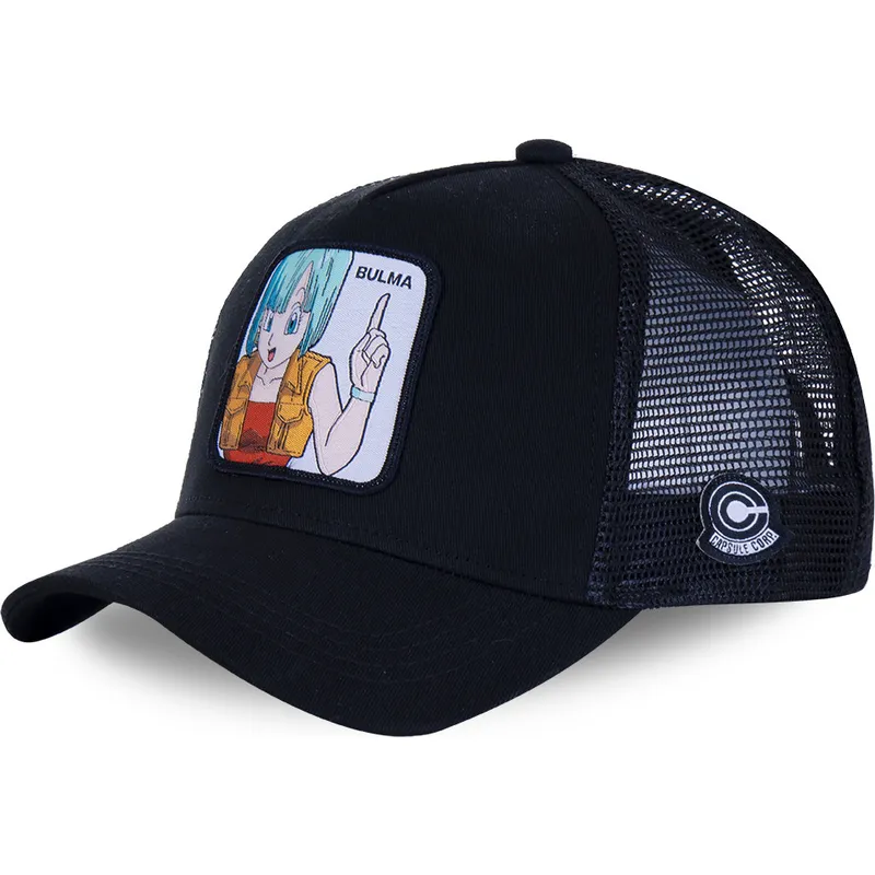 schwarze-trucker-kappe-bulma-bul2-dragon-ball-von-capslab