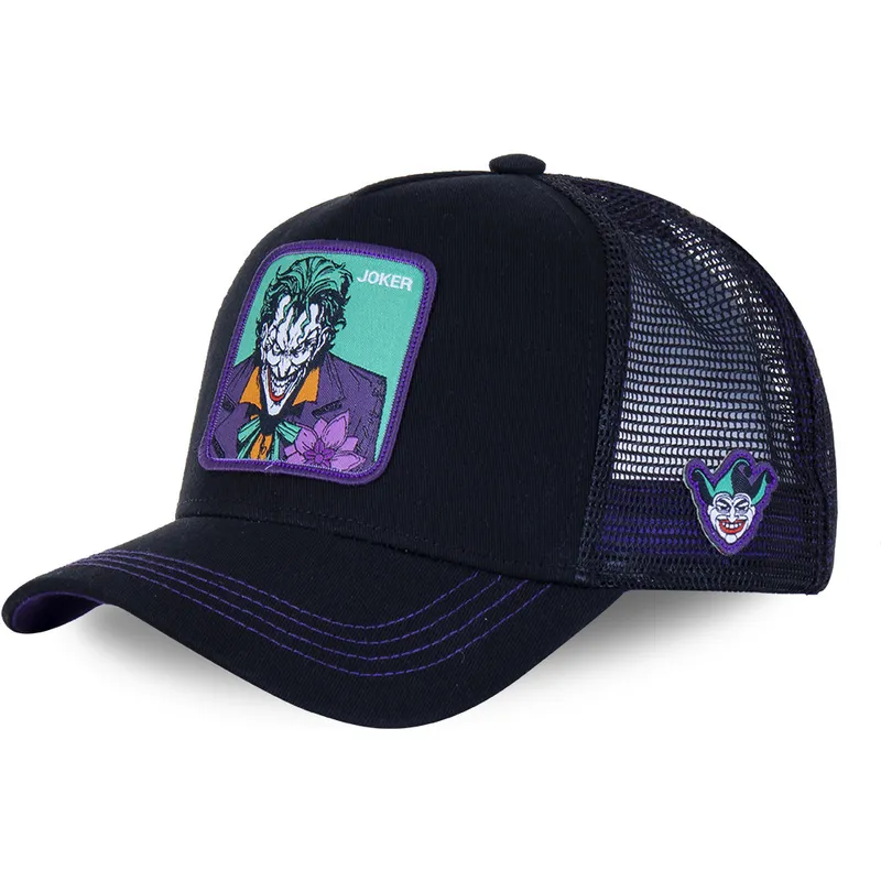 schwarze-und-violette-trucker-kappe-joker-jkr2-dc-comics-von-capslab