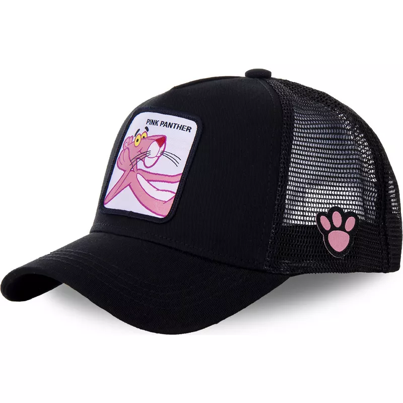 capslab-pink-panther-pant6-black-trucker-hat