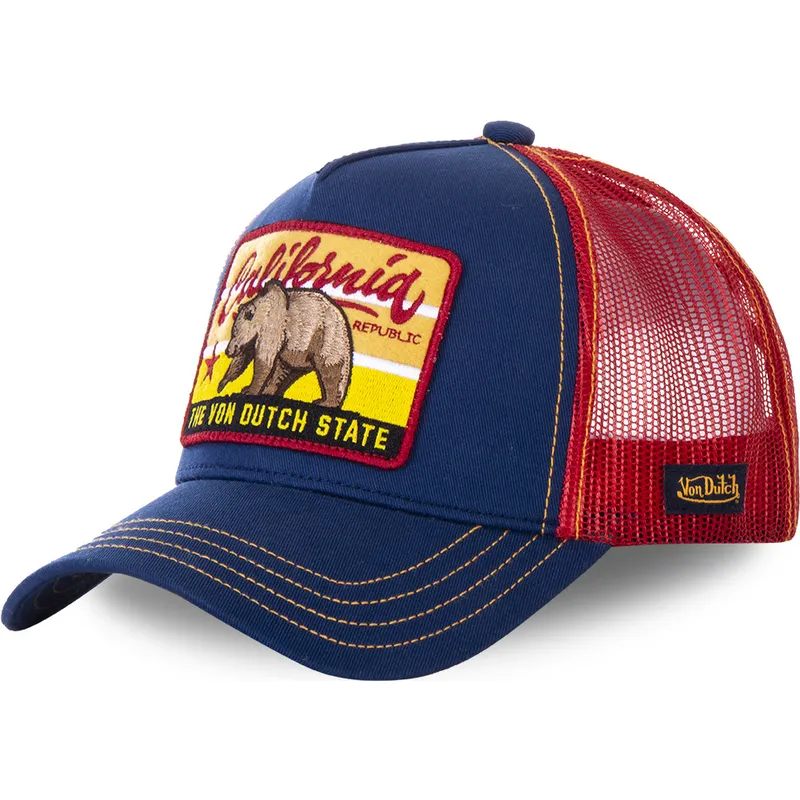 von-dutch-blaue-und-rote-trucker-kappe-california-for1