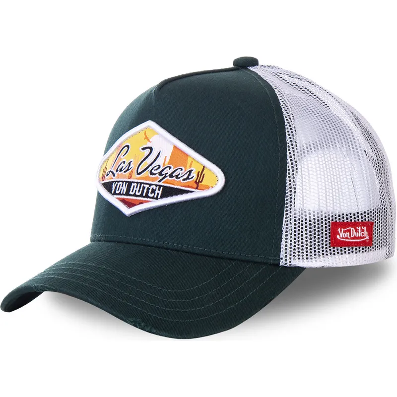 cappellino-trucker-verde-e-bianco-las-vegas-las1-di-von-dutch