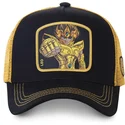cappello-trucker-nero-e-dorato-leo-saileo-saint-seiya-i-cavalieri-dello-zodiaco-di-capslab