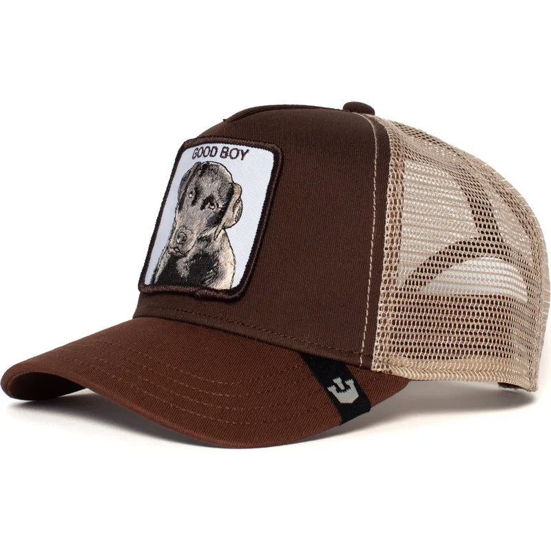 gorra-trucker-marron-para-nino-perro-puppy-dog-eyes-de-goorin-bros