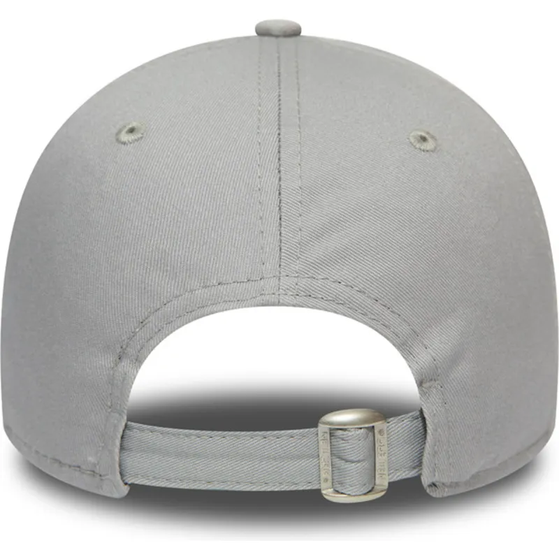 cappelli-curva-grigio-cinghia-regolabile-granate-9forty-essential-dei-los-angeles-dodgers-mlb-di-new-era