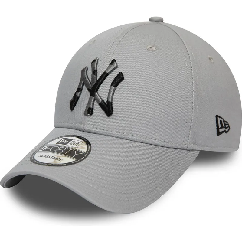 cappelli-curva-grigio-cinghia-regolabile-camuflaje-9forty-camo-infill-dei-new-york-yankees-mlb-di-new-era