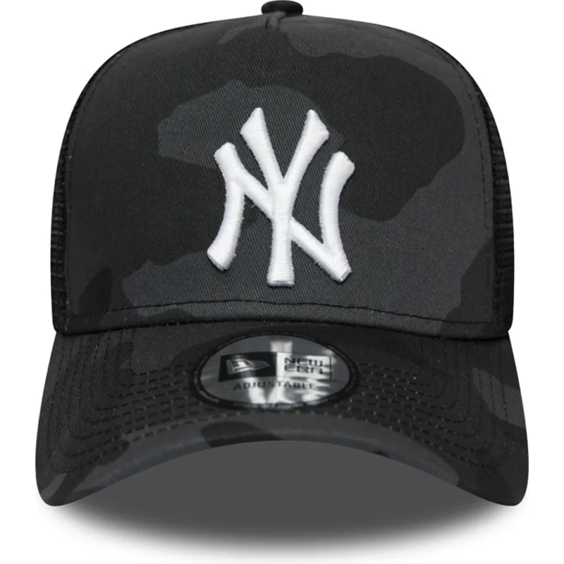 mutzen-gebogen-tarnung-snapback-negro-essential-camo-a-frame-der-new-york-yankees-mlb-von-new-era